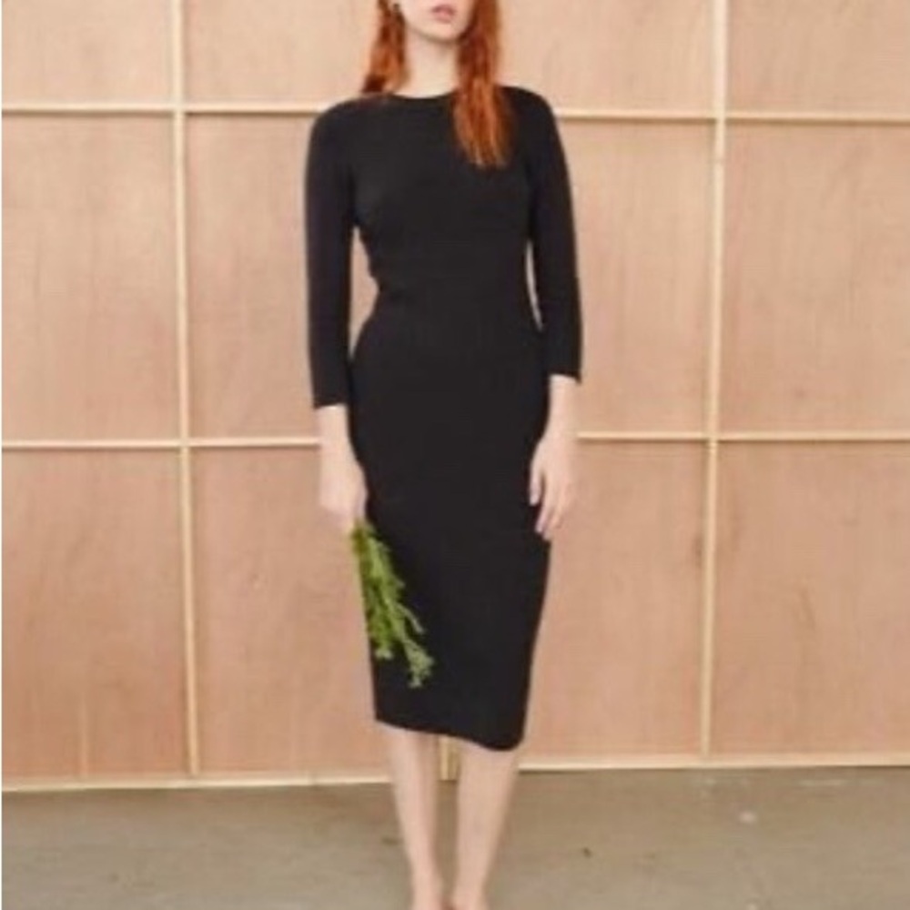 Jenni Kayne Black midi sweater Dress